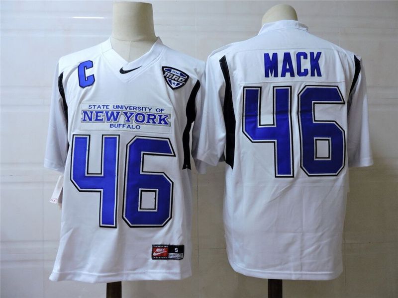 Men #46 Mack White Nike 2025 NCAA Jersey